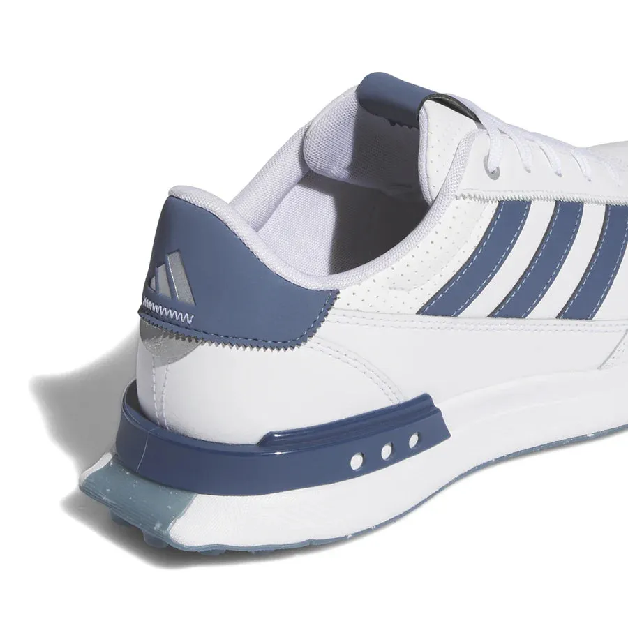 Adidas Men's S2G Spikeless Leather 24 Golf Shoes - White/Navy