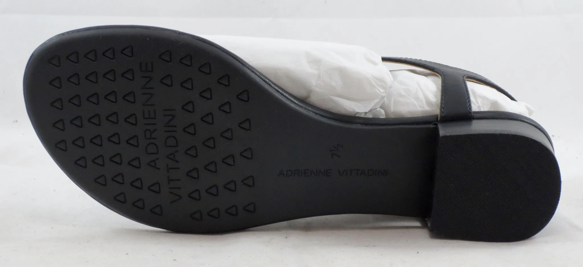 ADRIENNE VITTADINI Women's Vornie Sandal - Black - MSRP $79