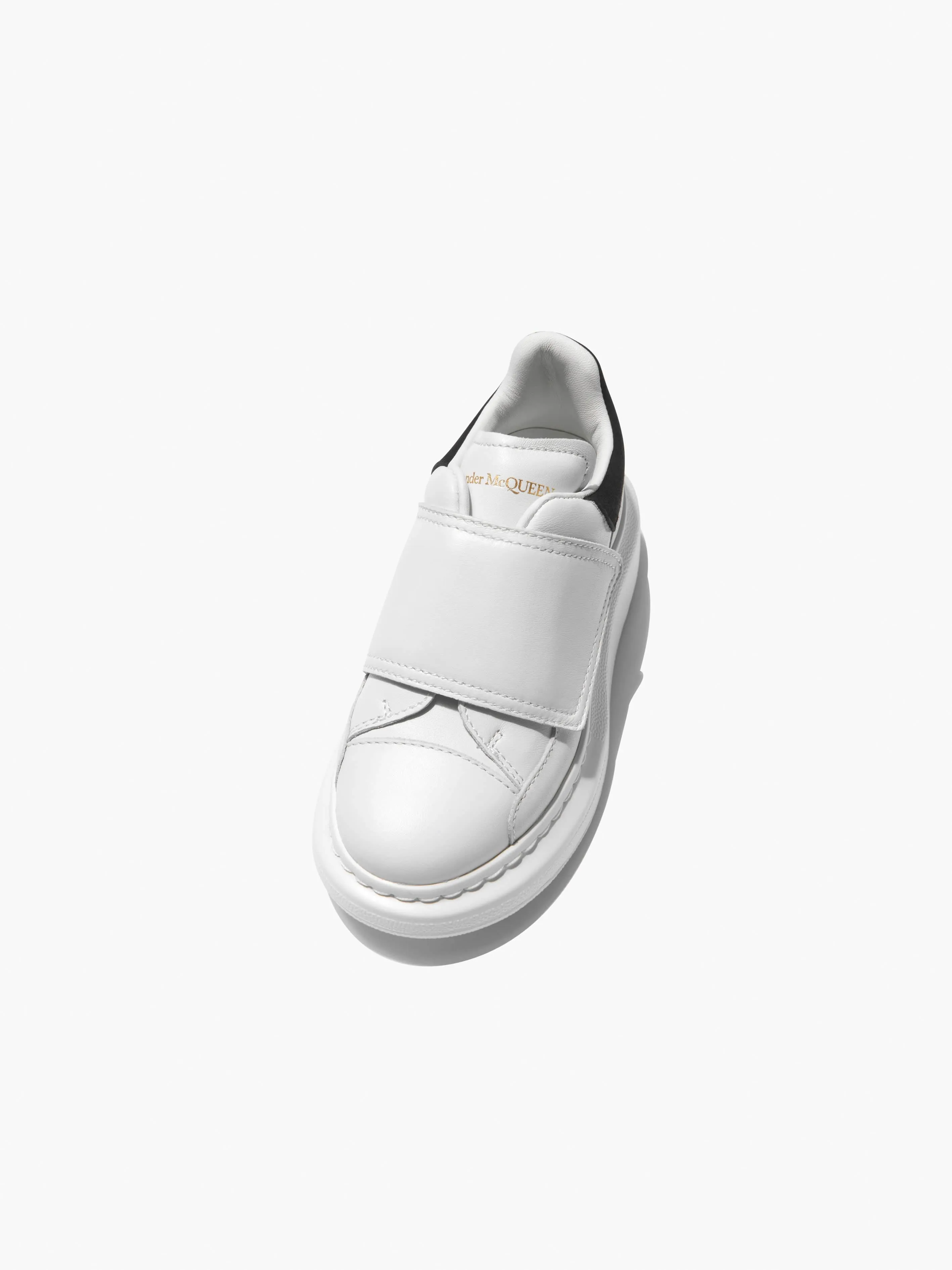 Alexander McQueen Kids Leather Velcro Trainers