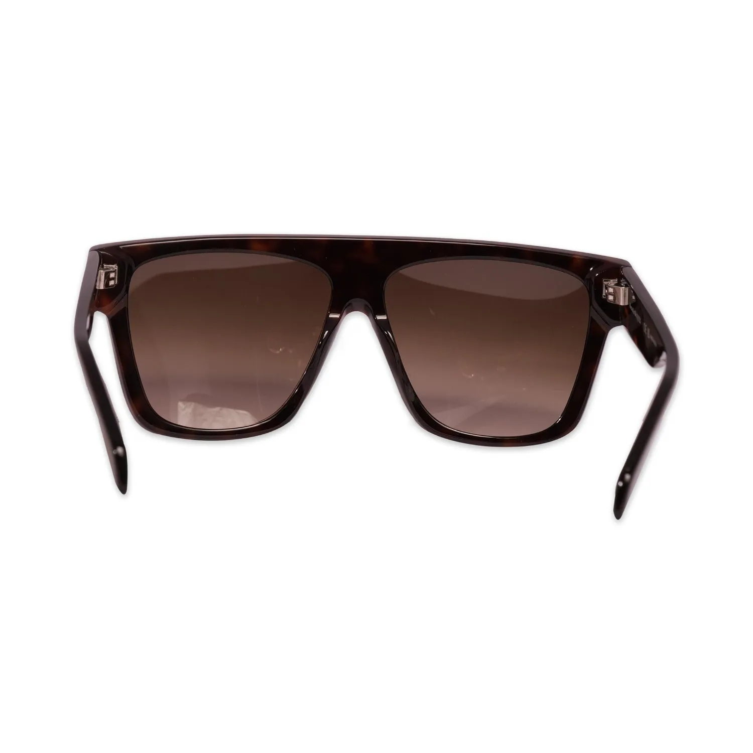 ALEXANDER MCQUEEN SUNGLASSES IN HAVANA-BROWN