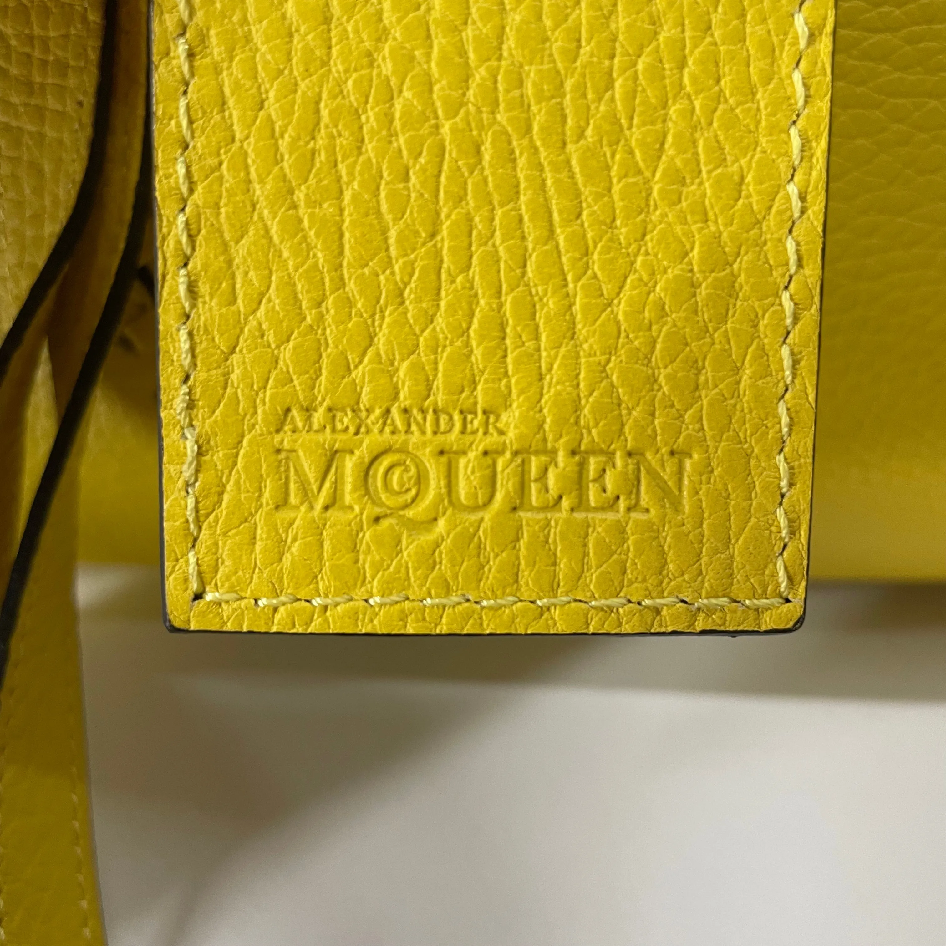 Alexander McQueen/Hand Bag/Leather/YEL/FOLKSTITCH