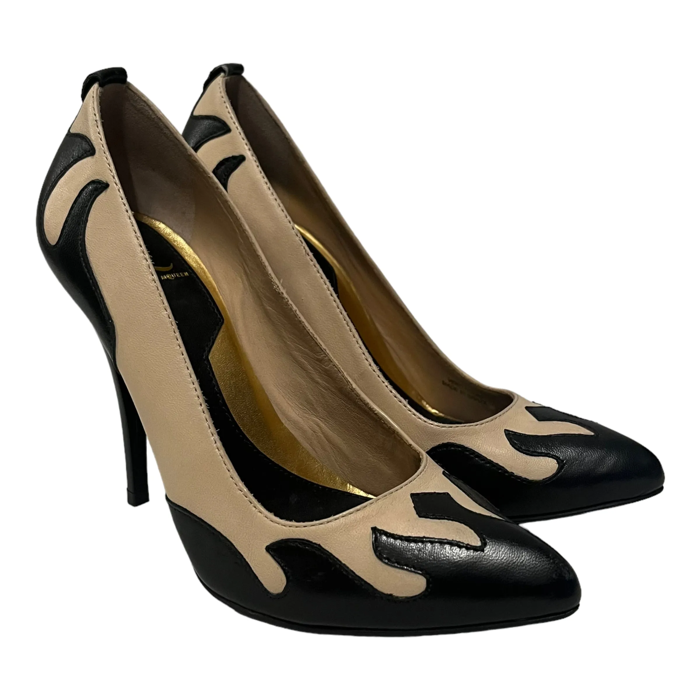 Alexander McQueen/Heels/EU 37.5/Leather/KHK/