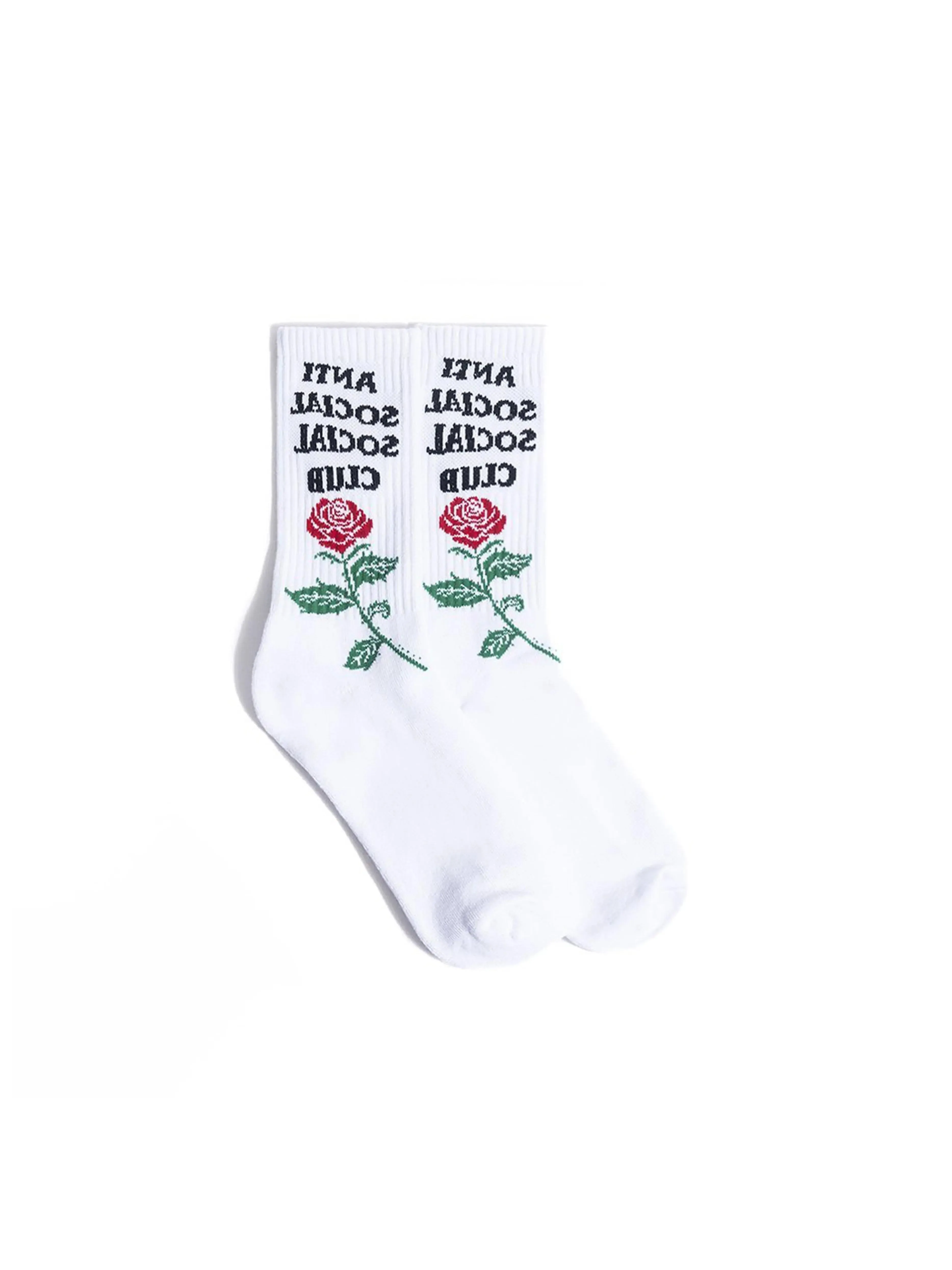 Anti Social Social Club Broken Ankle Socks White