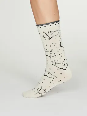 Aquarius Zodiac Bamboo Organic Cotton Horoscope Star Sign Socks