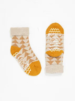 Comfy Room Socks Beige & Gold