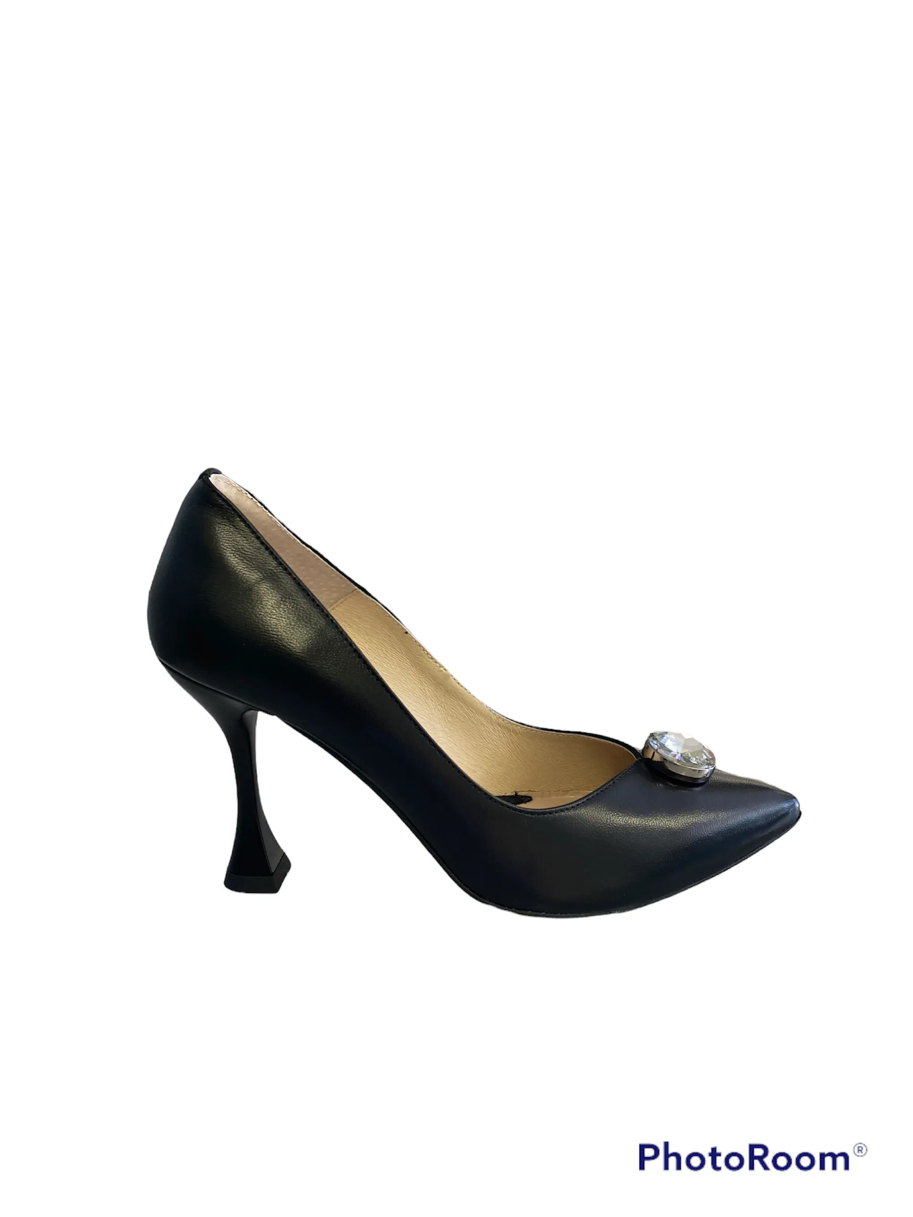 Emis Black Heeled Shoe