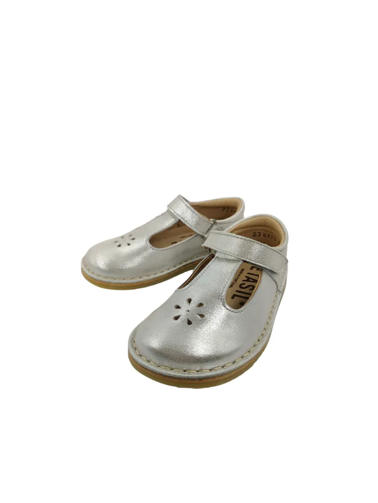 Infant Girls Shoes Petasil Silver T Bar Strap Ciara 2 6113 sale