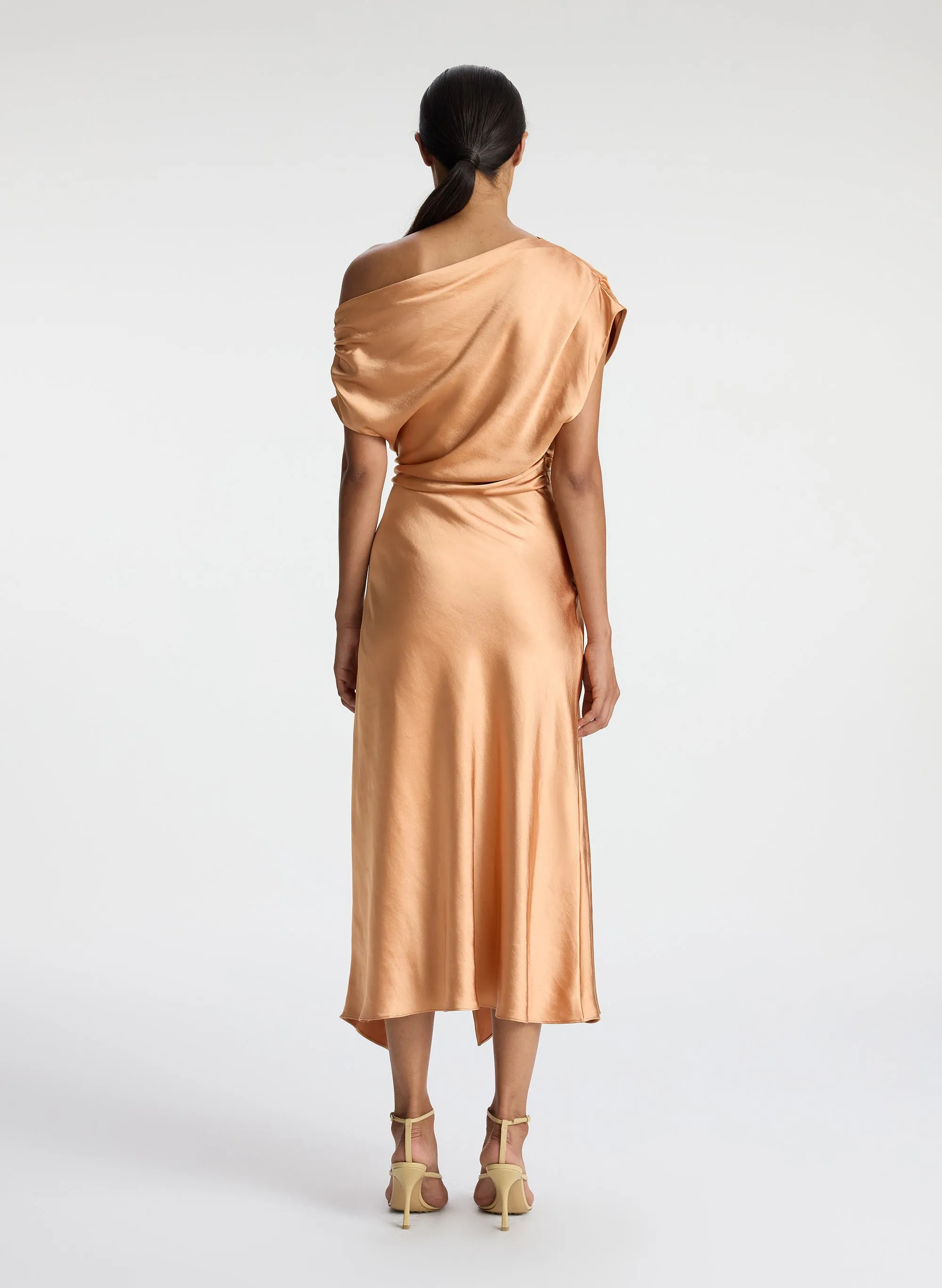 Jasmine Satin Midi Dress