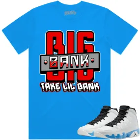 Jordan 9 Powder Blue 9s Shirt to Match - RED BIG BANK