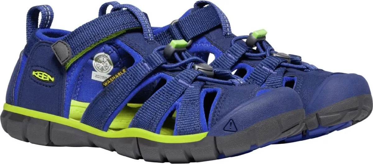 Keen Boy's Seacamp II CNX Blue Depths/Chartreuse (Sizes 8-13)