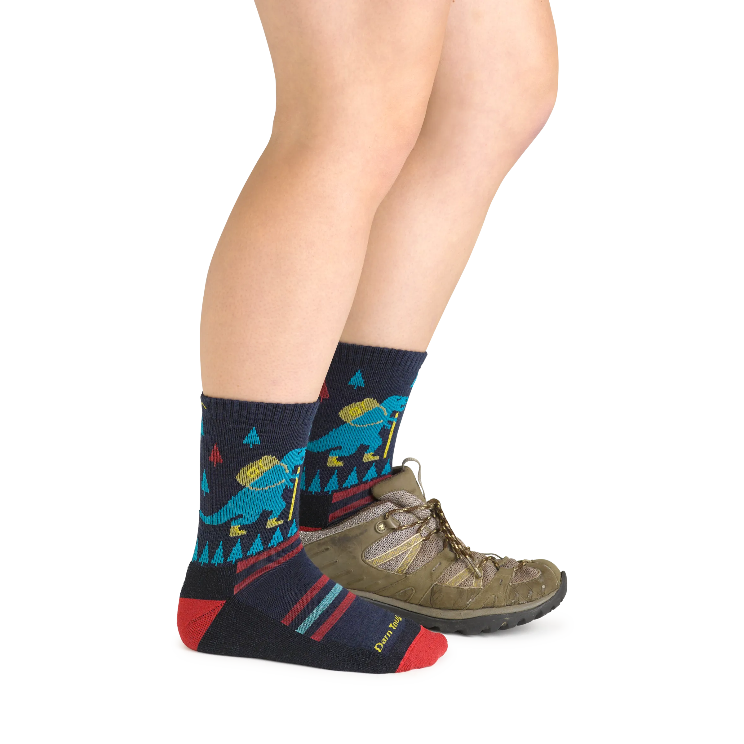 Kids Ty-Ranger-Saurus Micro Crew  Lightweight Hiking Sock