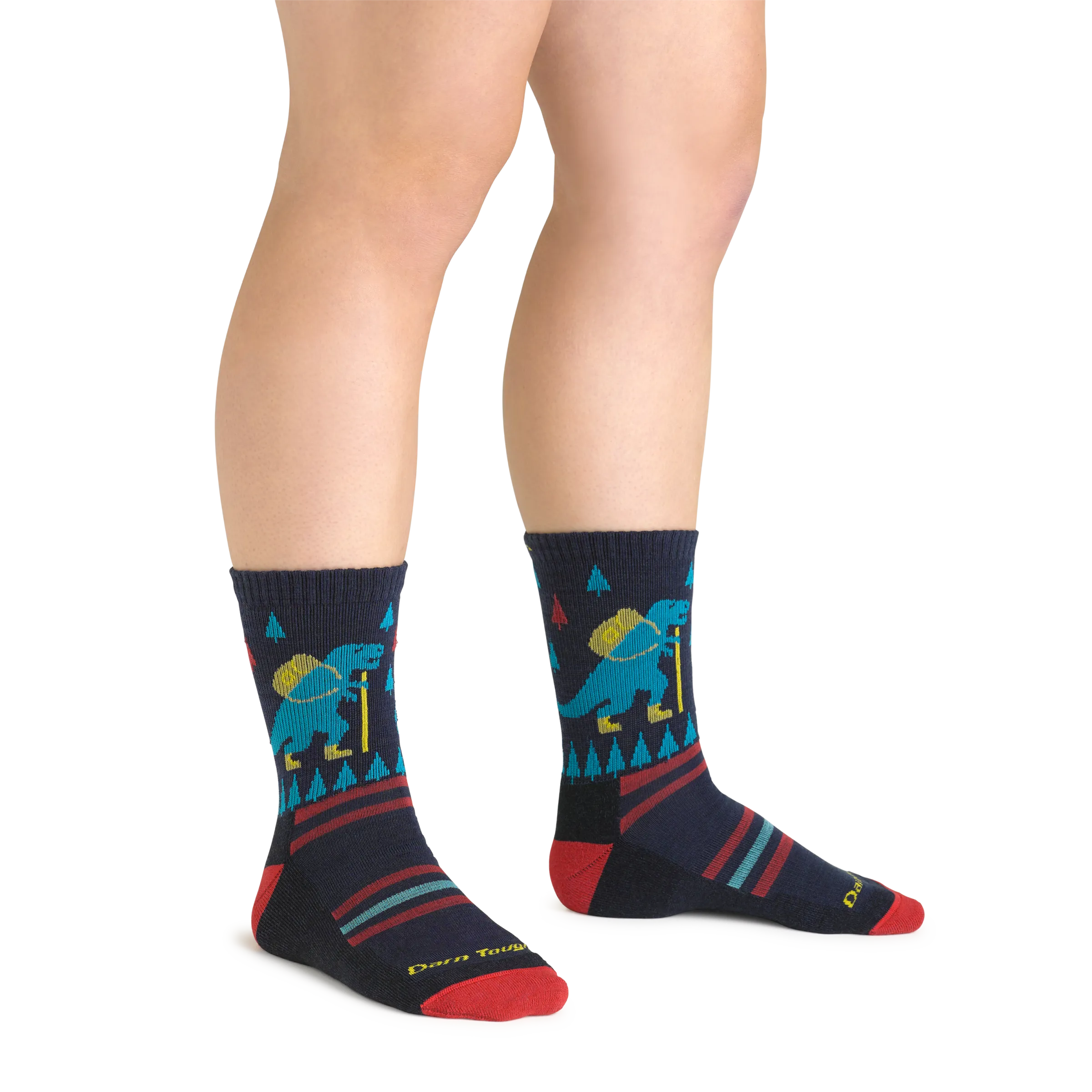 Kids Ty-Ranger-Saurus Micro Crew  Lightweight Hiking Sock