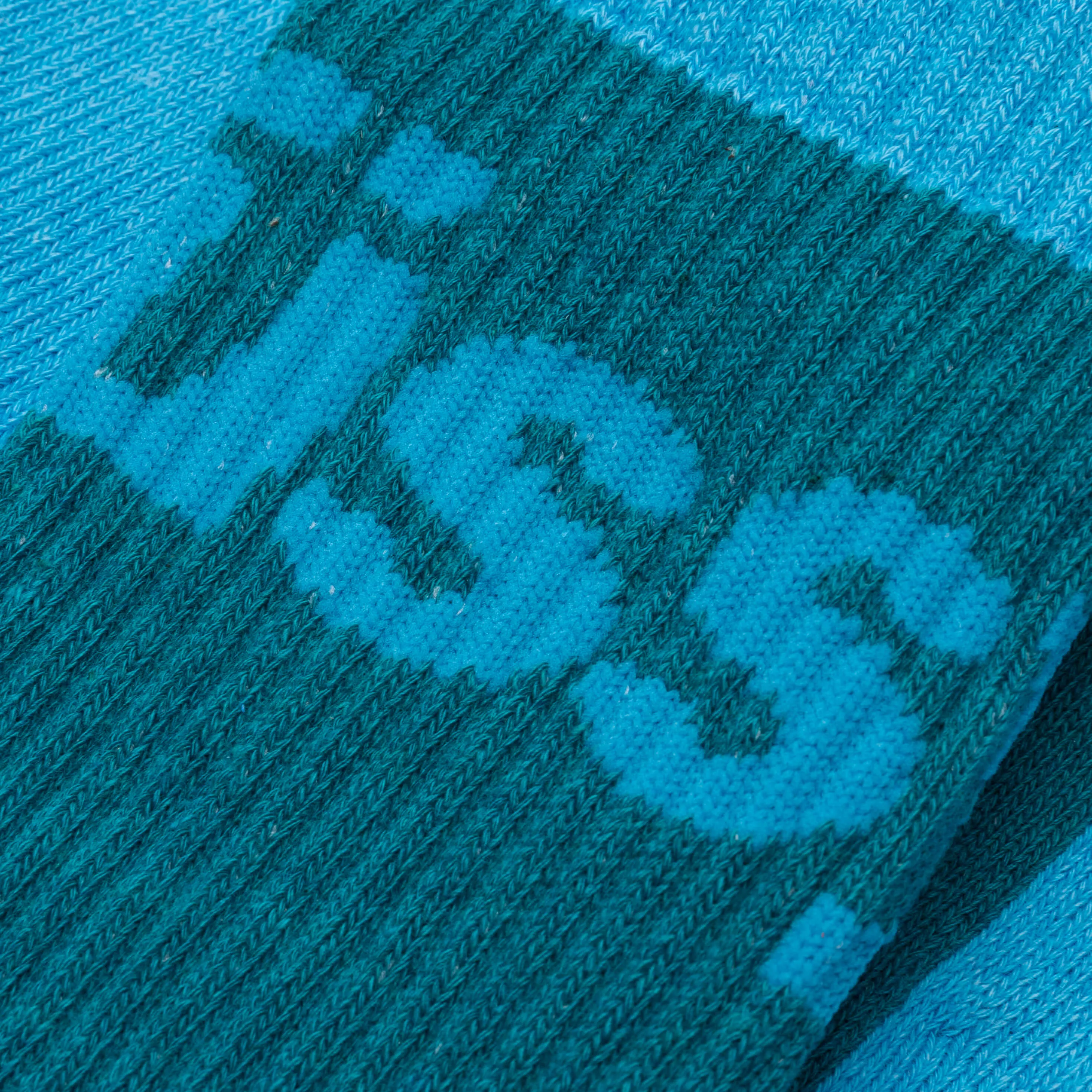 Logo Jaquard Trail Socks - Aqua