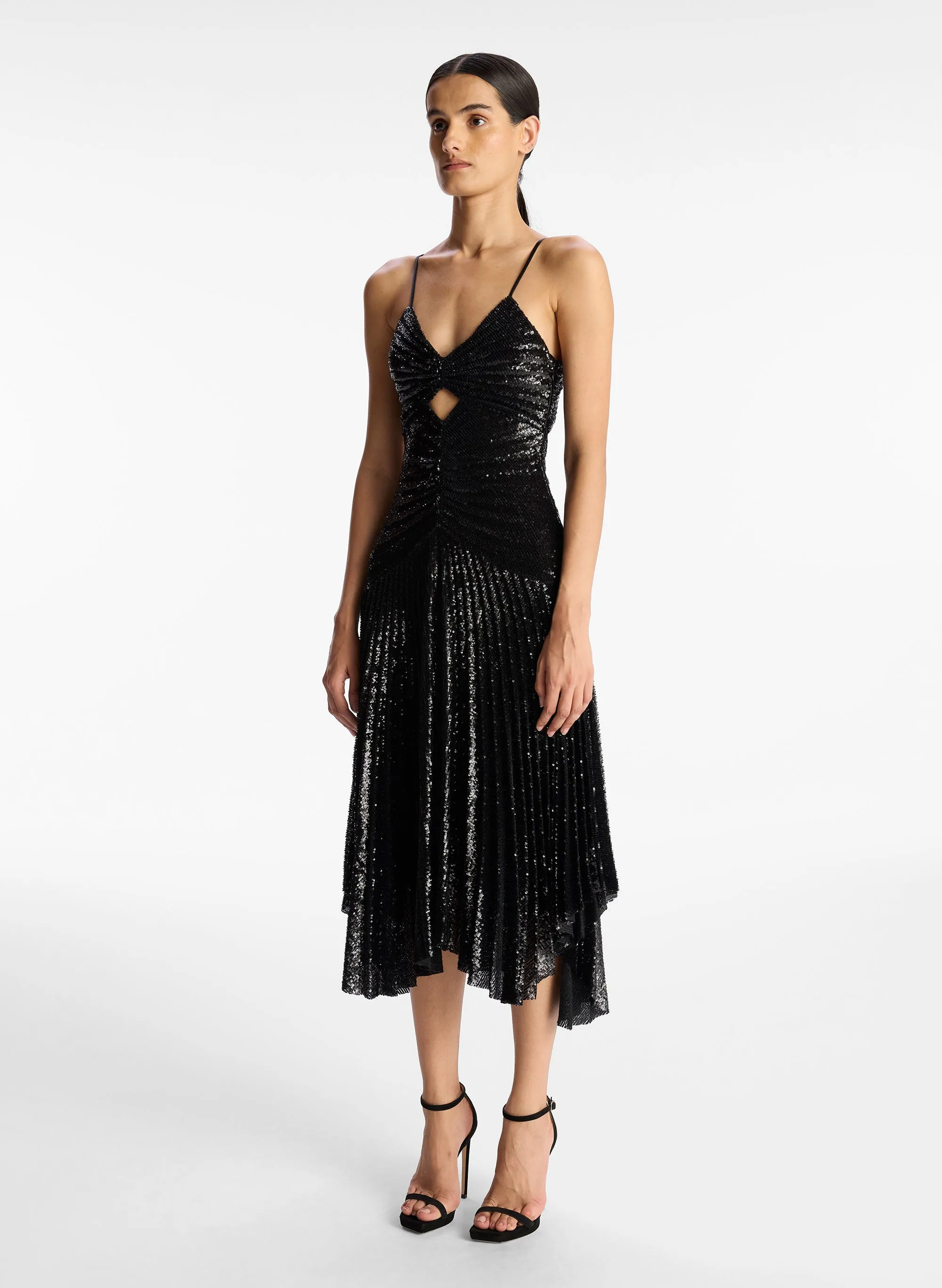 Lou Sequin Midi Dress