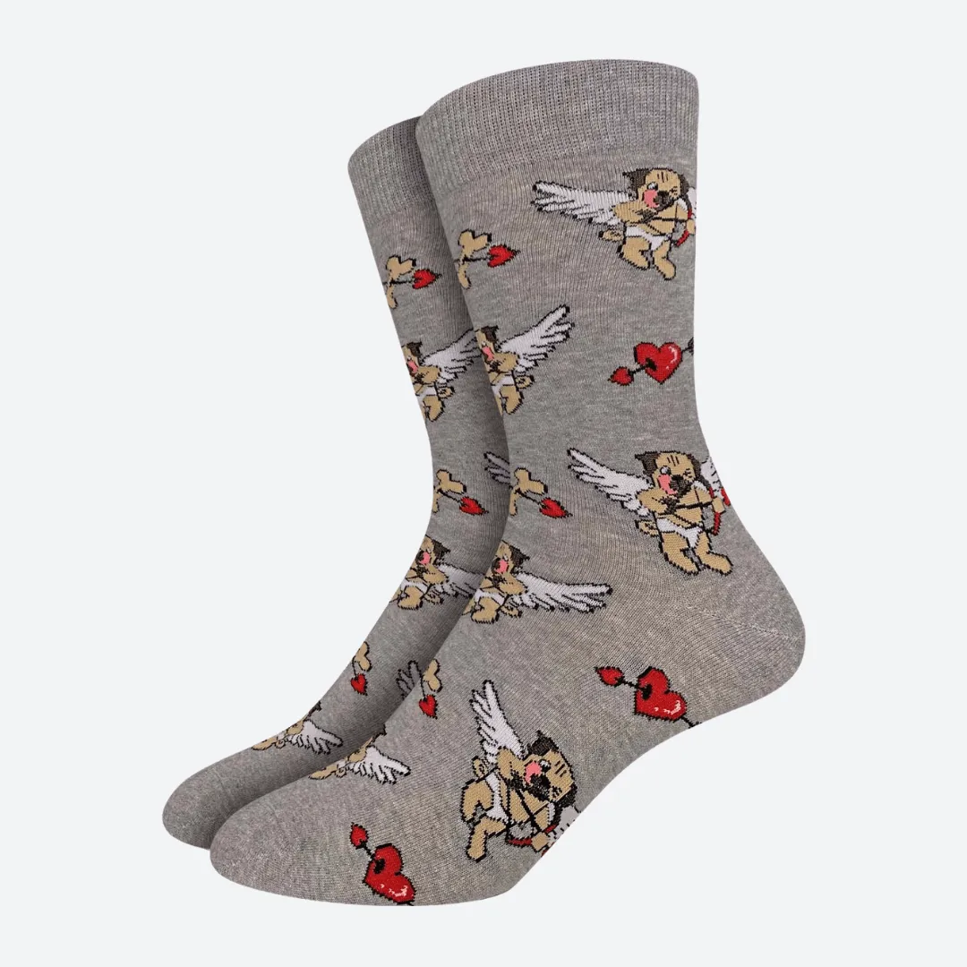 Men's Cupid Pugs Socks