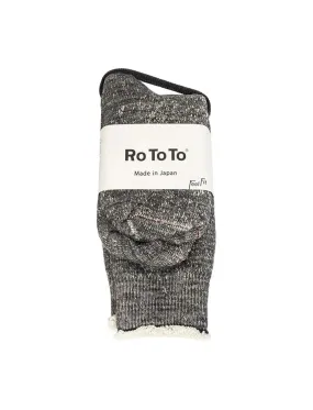 RoToTo Double Face Socks Charcoal