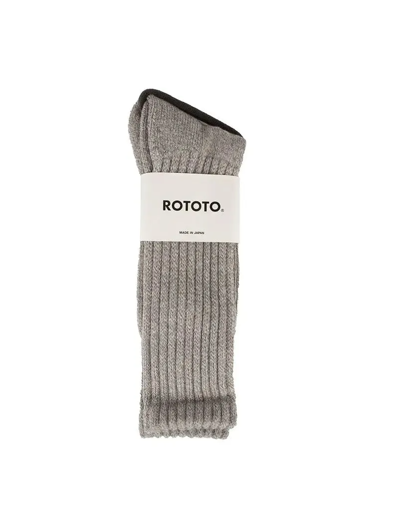 RoToTo Loose Pile Socks Mix Gray