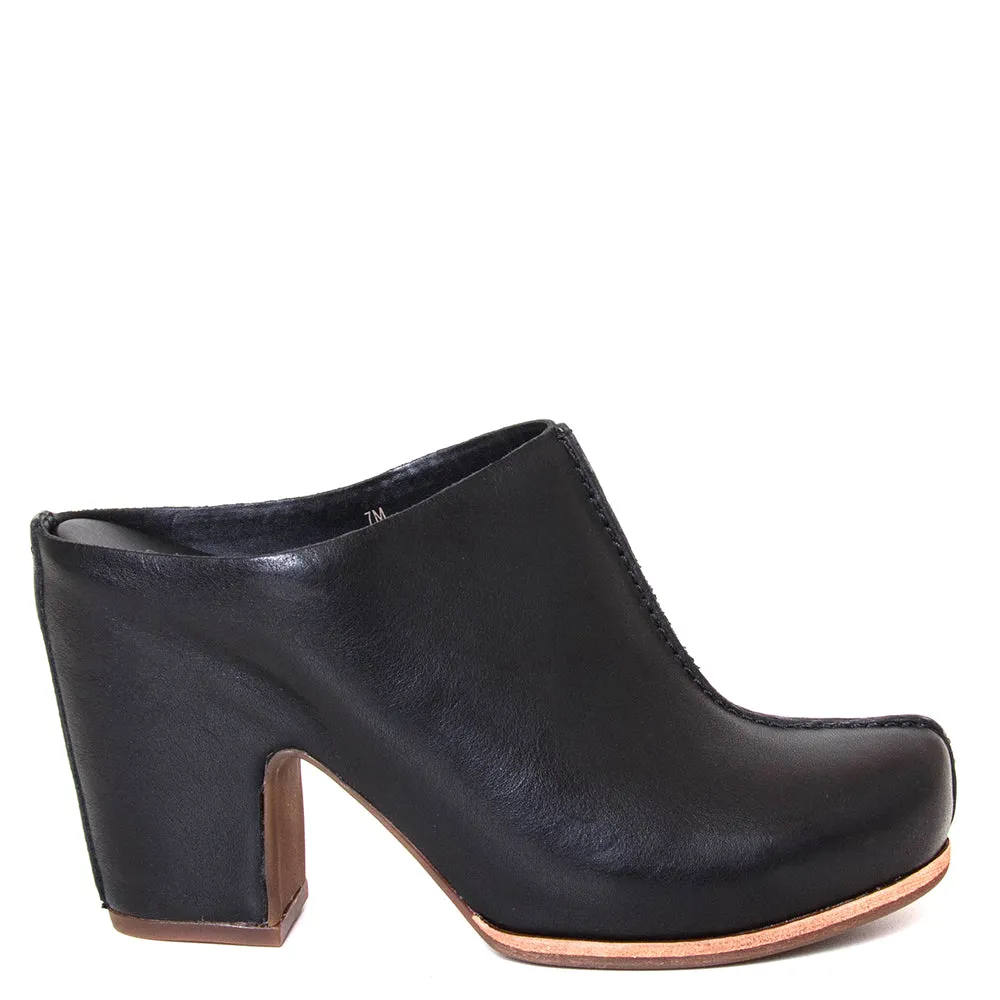 Sagano Women's Heeled Leather Mule