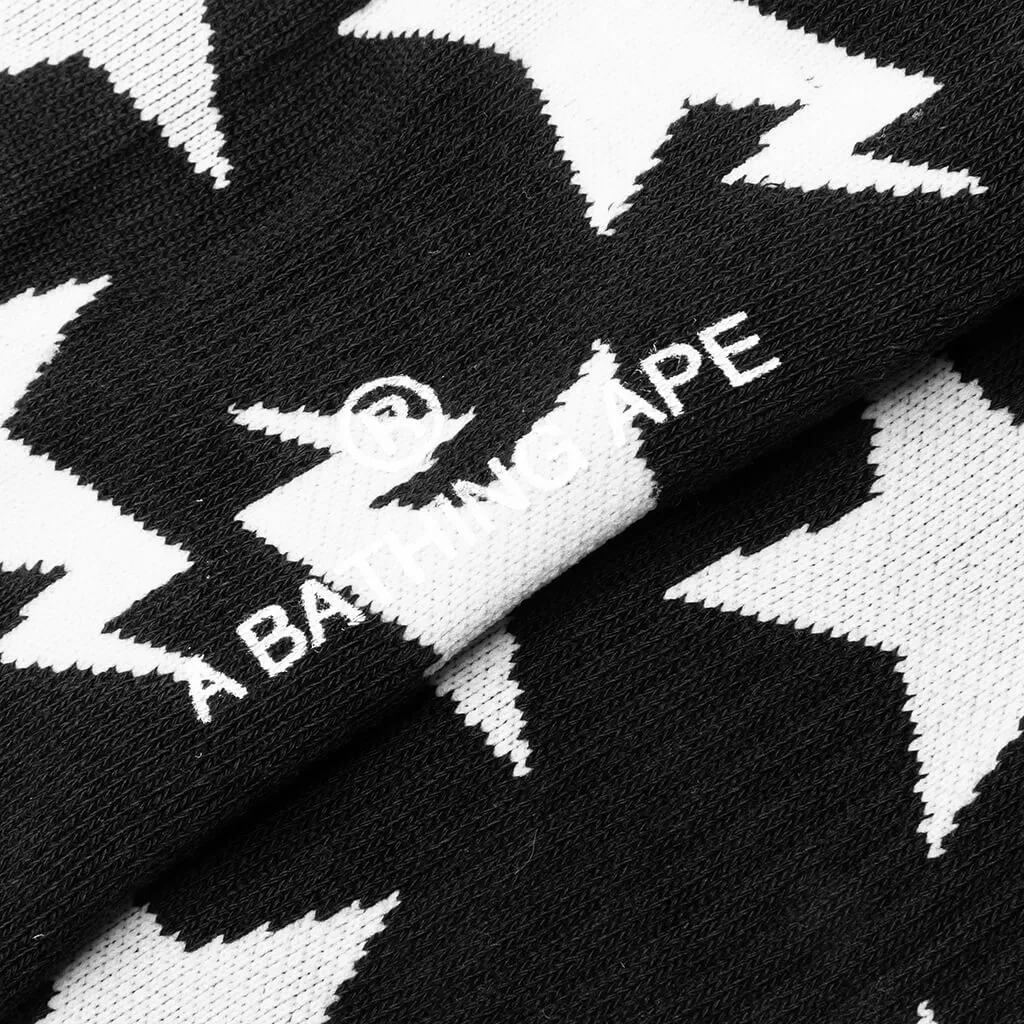 STA Pattern Socks - Black