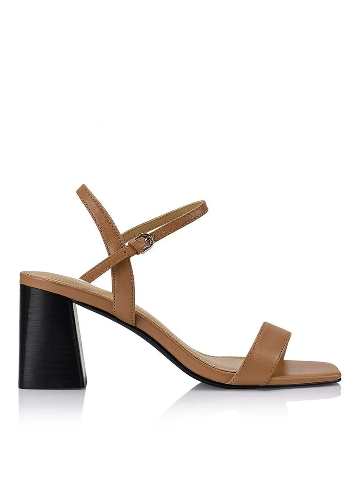 Steele Heeled Sandals - Soft Tan Leather