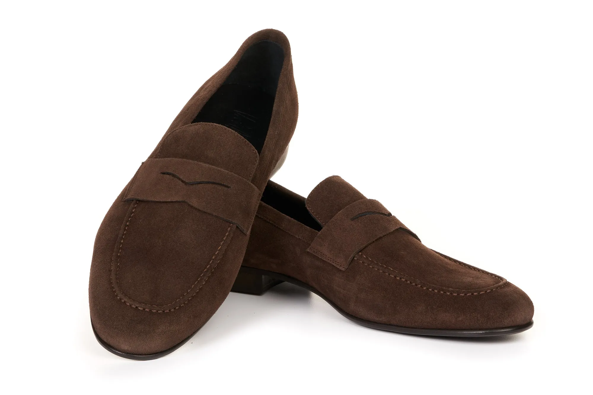 The Edward Penny Loafer - Dark Brown Suede